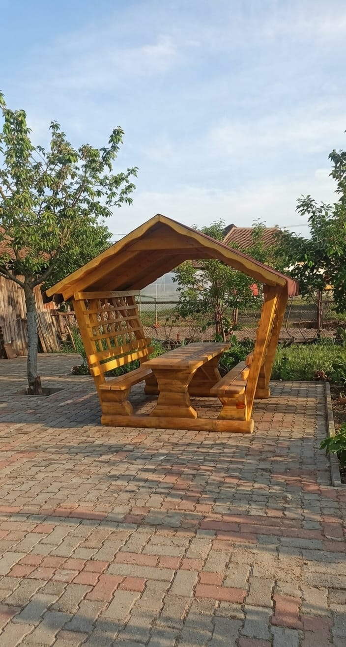 Foișor rustic din bușteni 150 cm